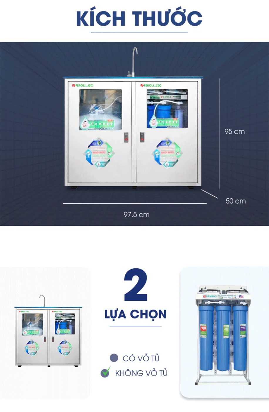 Máy lọc nước RO bán công nghiệp 50L/H - không vỏ tủ - ảnh 3