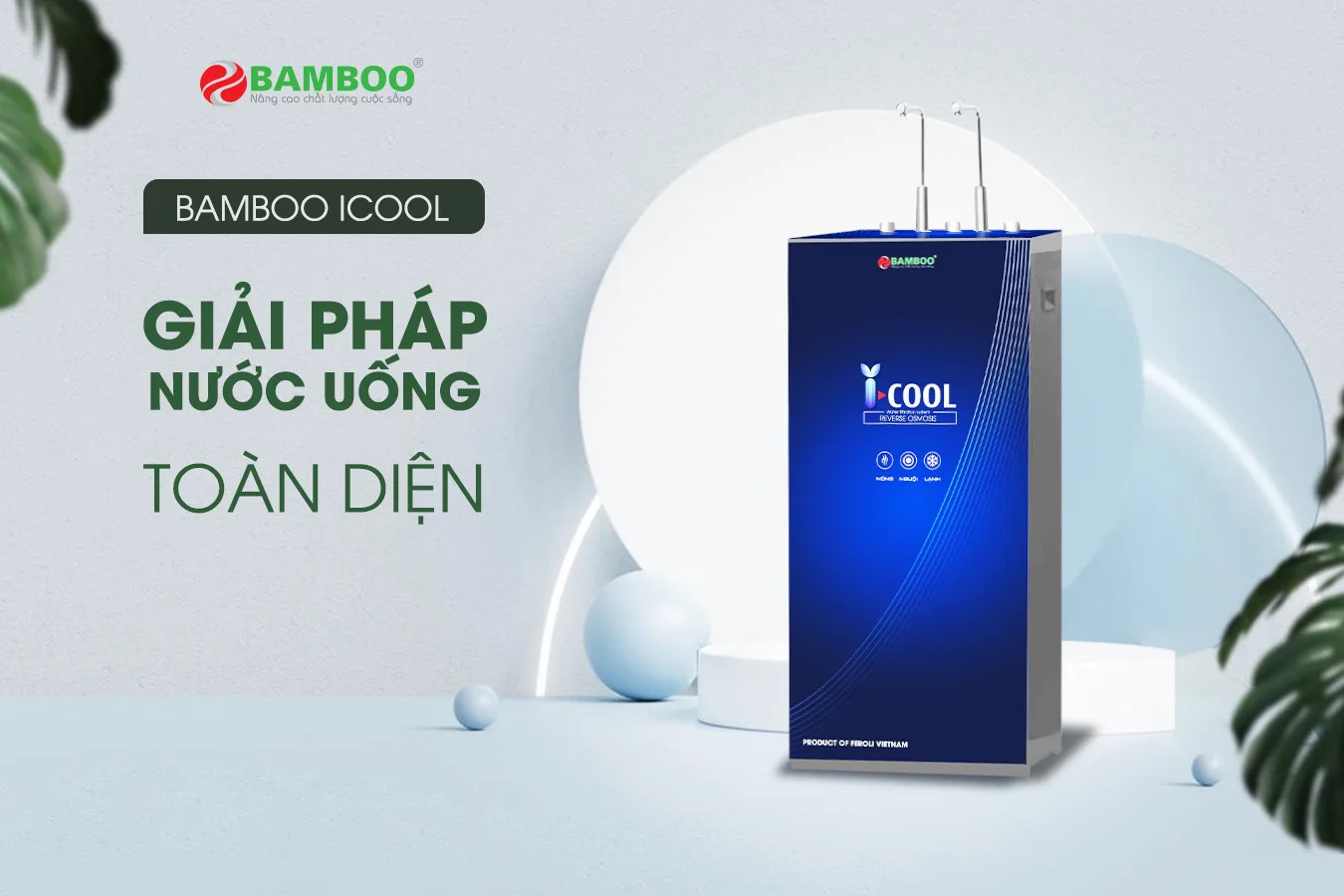 Máy lọc nước RO Bamboo I-cool có chức năng nóng - lạnh - nguội