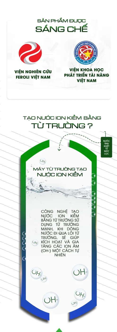 Máy từ trường tạo nước ion kiềm Feroli.,jsc - ảnh 5
