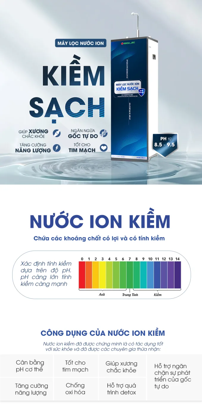 Máy lọc nước RO và Ion Kiềm Sạch Feroli.,jsc - ảnh 6