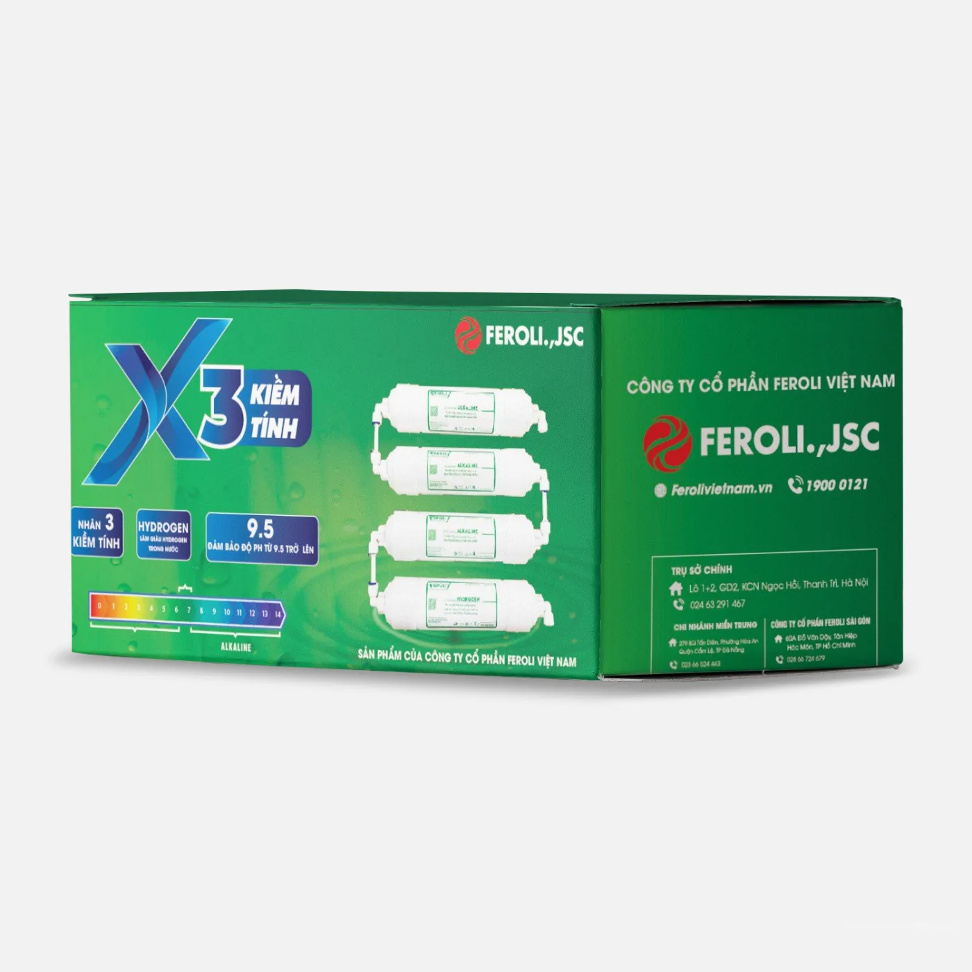 Bộ 3 lõi lọc tạo kiềm Feroli.,JSC - ảnh 2
