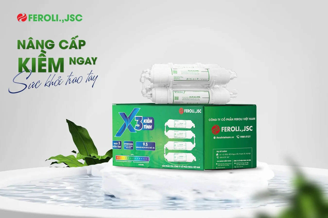 Bộ 3 lõi lọc tạo kiềm Feroli.,JSC - ảnh 3