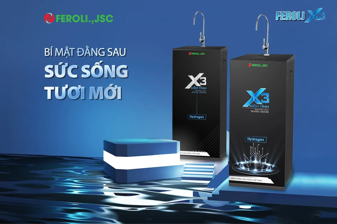 Máy lọc nước RO Feroli.,jsc X3 - Kiềm tính - ảnh 4