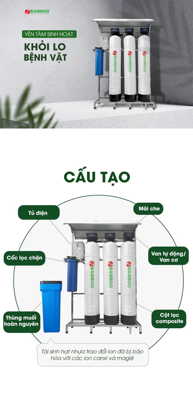 Bộ lọc tổng BB-1054 (loại 3 cột) - khử đá vôi - ảnh 2