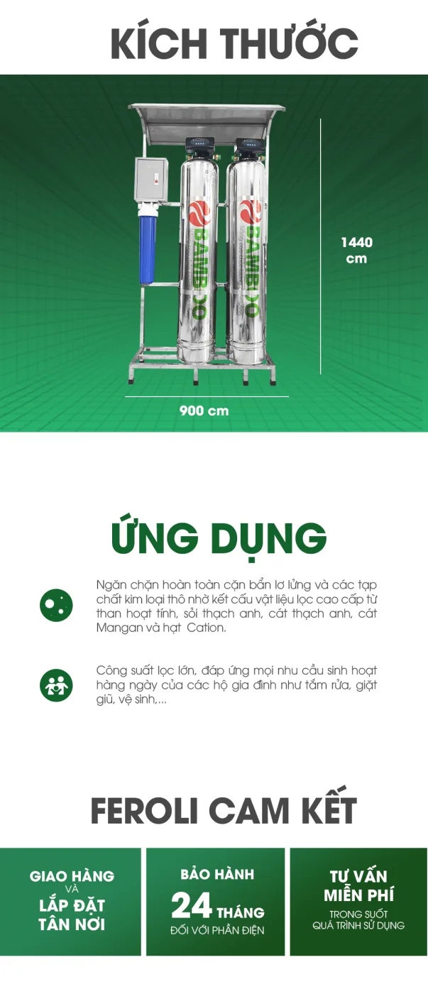 Bộ lọc tổng inox BB-1054 (loại 2 cột) - ảnh 4