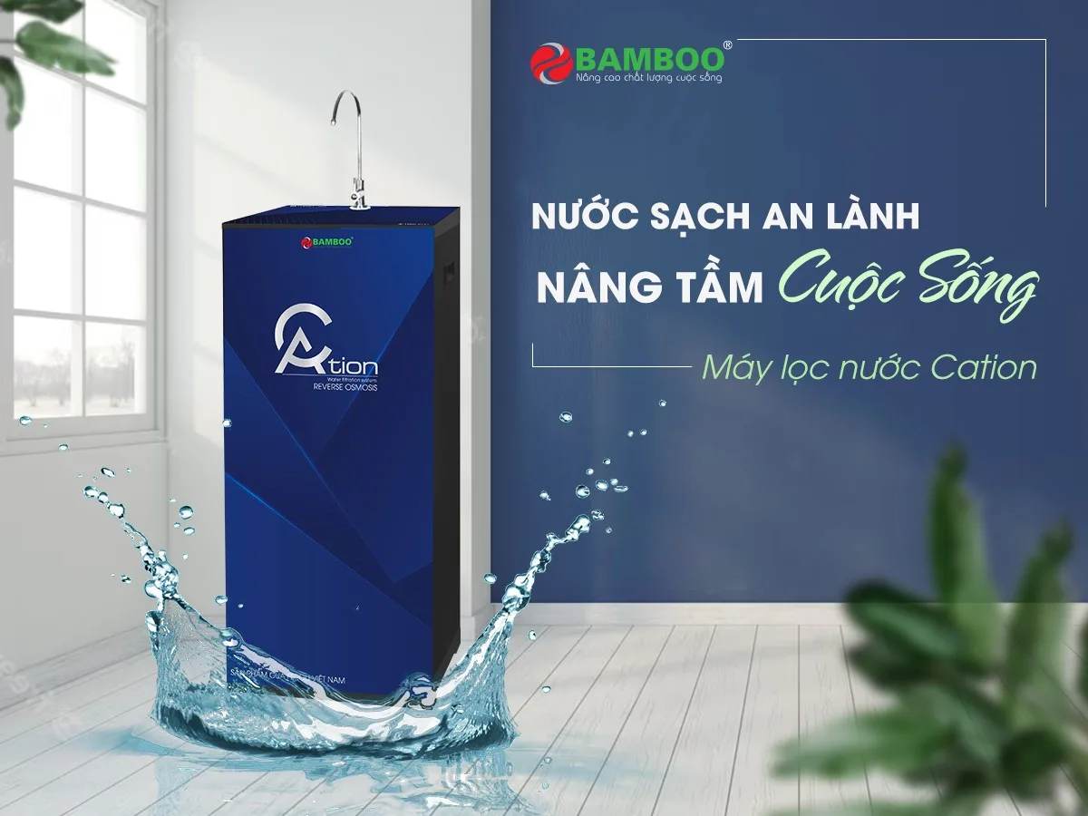 Máy lọc nước RO Bamboo Cation - Khử đá vôi - ảnh 4