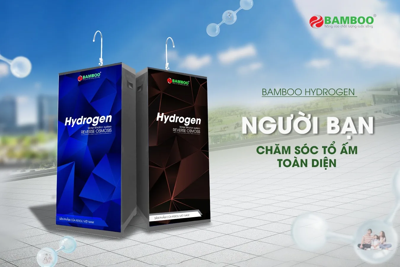 Máy lọc nước RO Bamboo Hydrogen