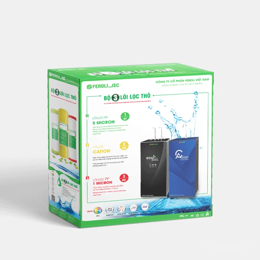 Bộ 3 lõi lọc thô 1,2,3 (chuyên dụng cho nguồn nước cứng) - ảnh 2