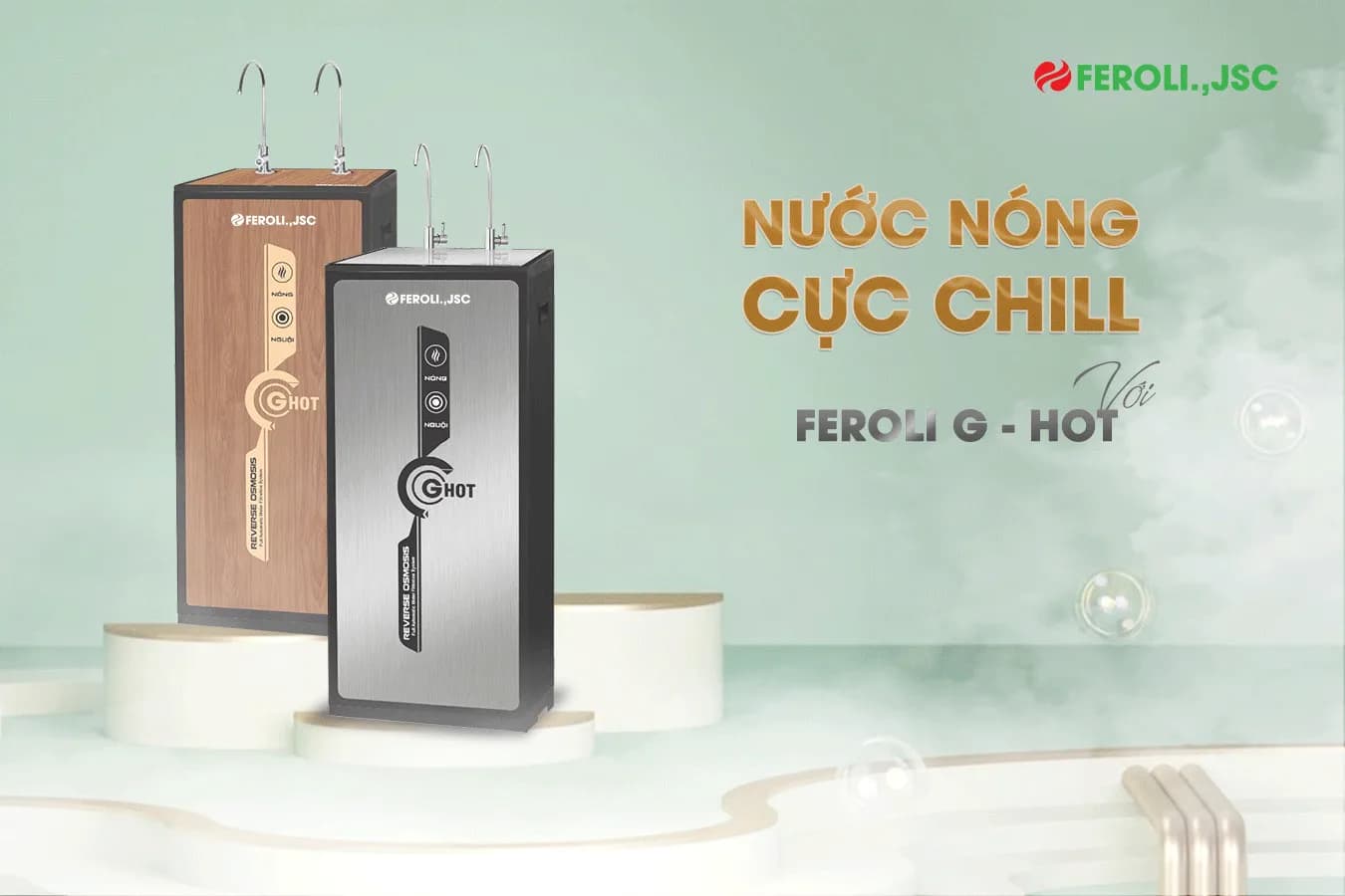 Máy lọc nước RO nóng nguội Feroli.,jsc G-hot