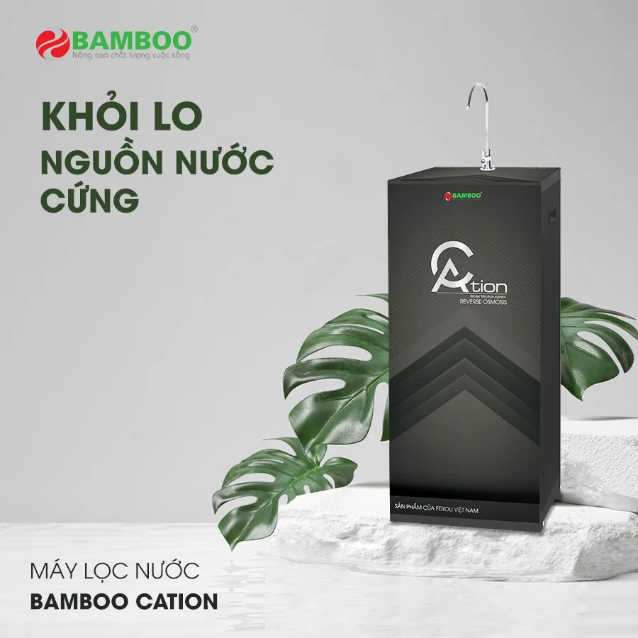 Máy lọc nước RO Bamboo Cation - Khử đá vôi