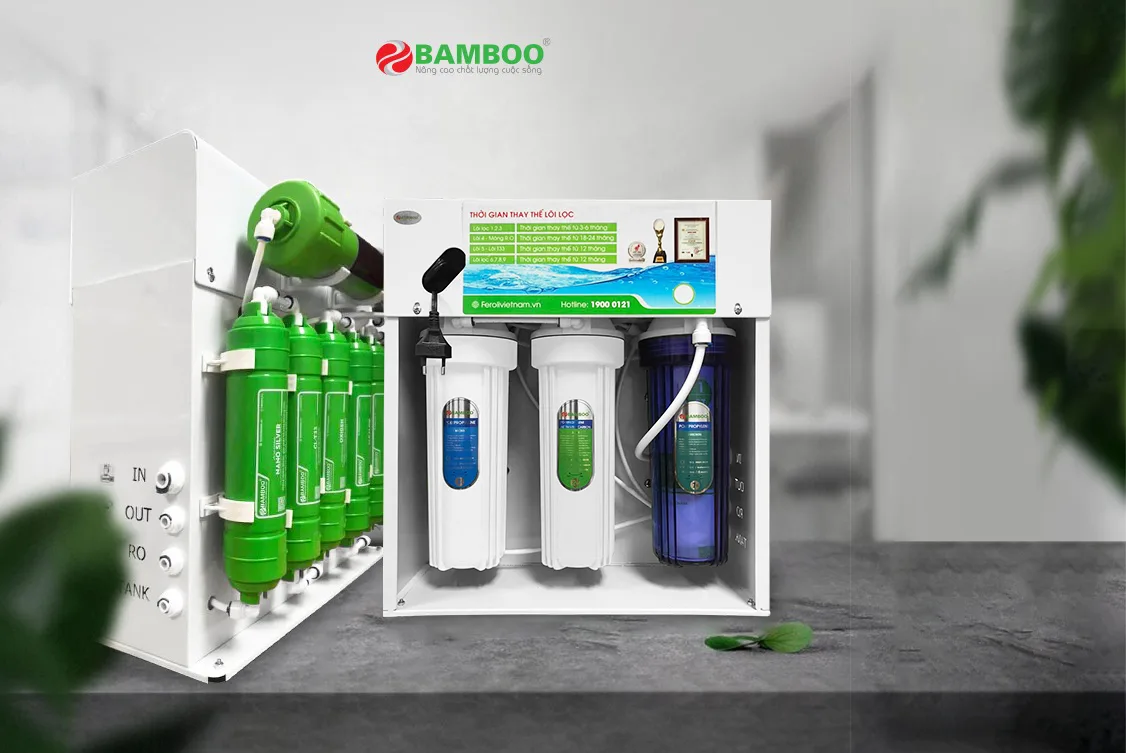 Máy lọc nước RO Bamboo để gầm