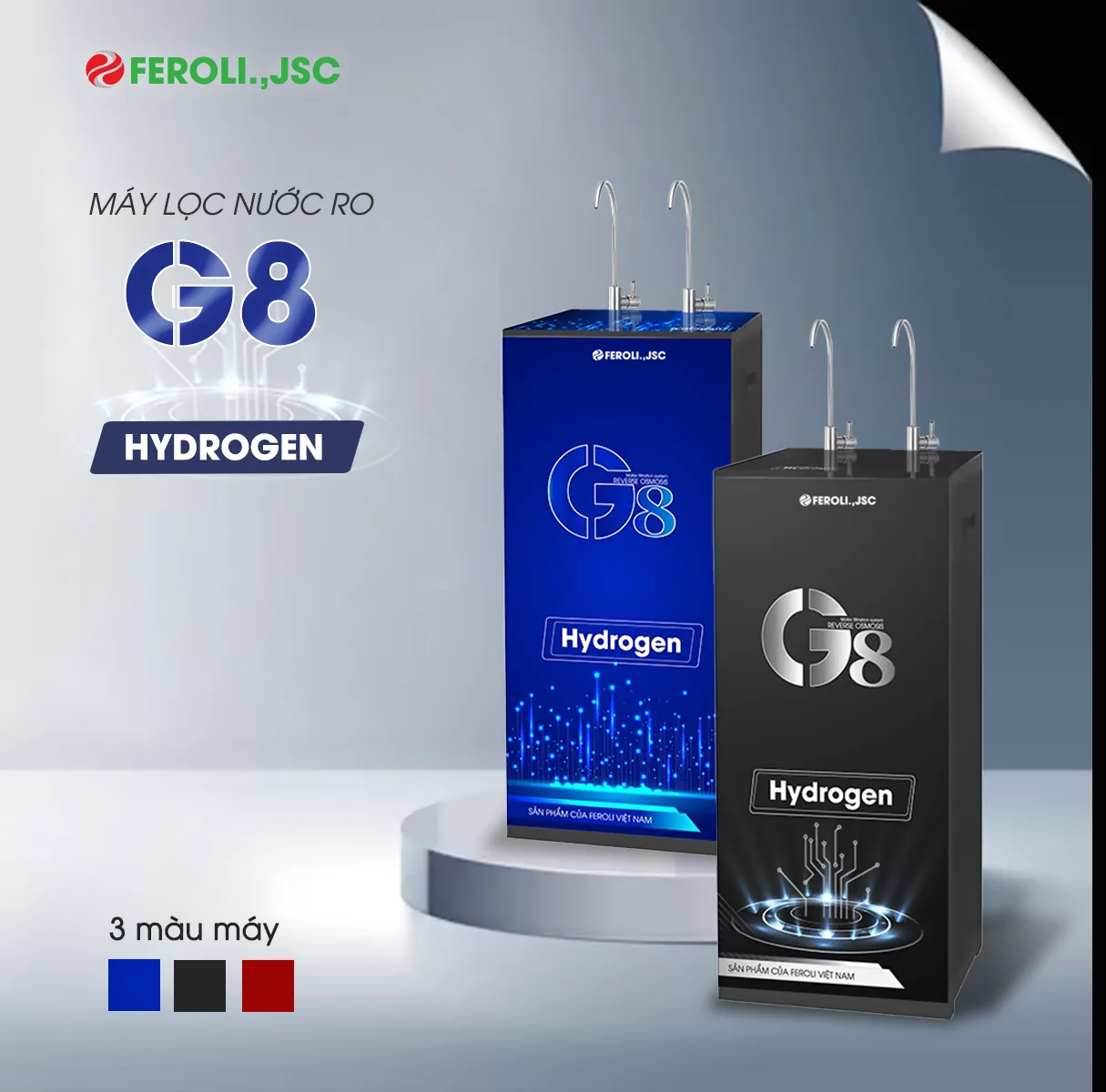 Máy lọc nước RO Feroli.,jsc G8 (2 vòi)