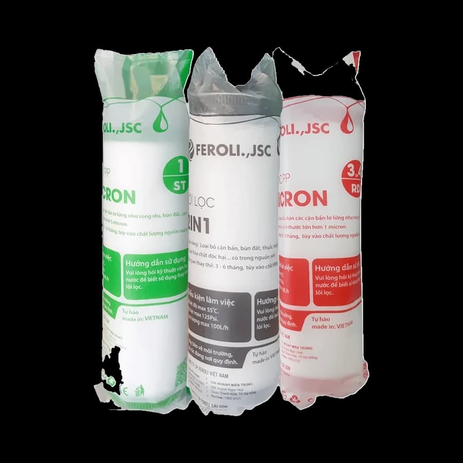Bộ 3 lõi lọc 1,2,3